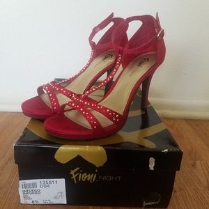 T Strap Fioni Studded Infuego Heels